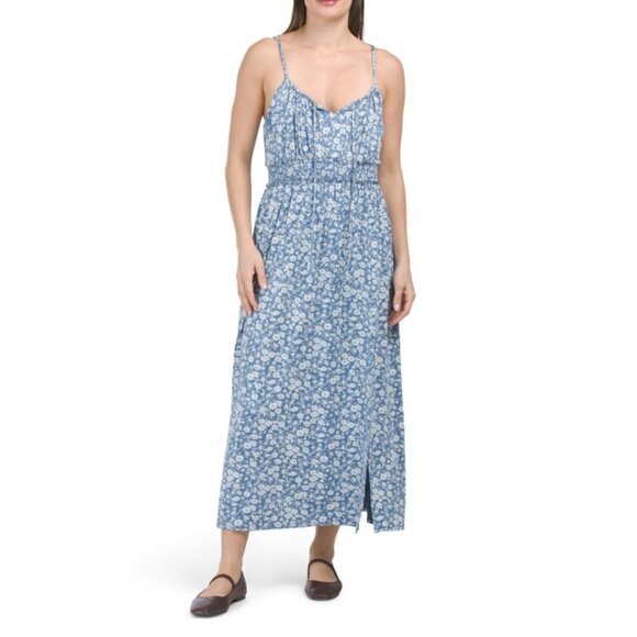 LUCKY BRAND  Printed Smocked Dress. - Picture 2 of 3